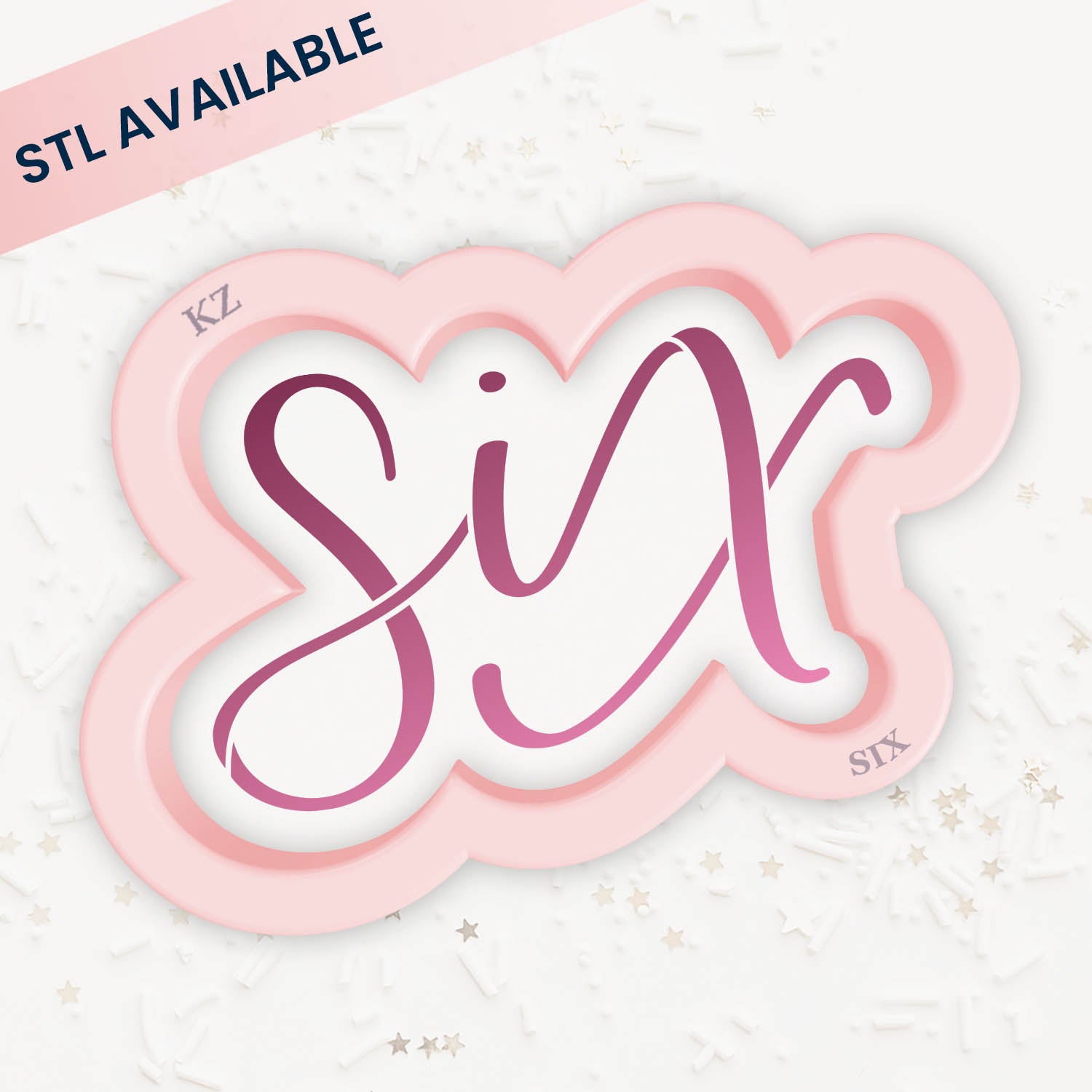 Cookie Cutters Six – Cookie Cutter & Stencil Set