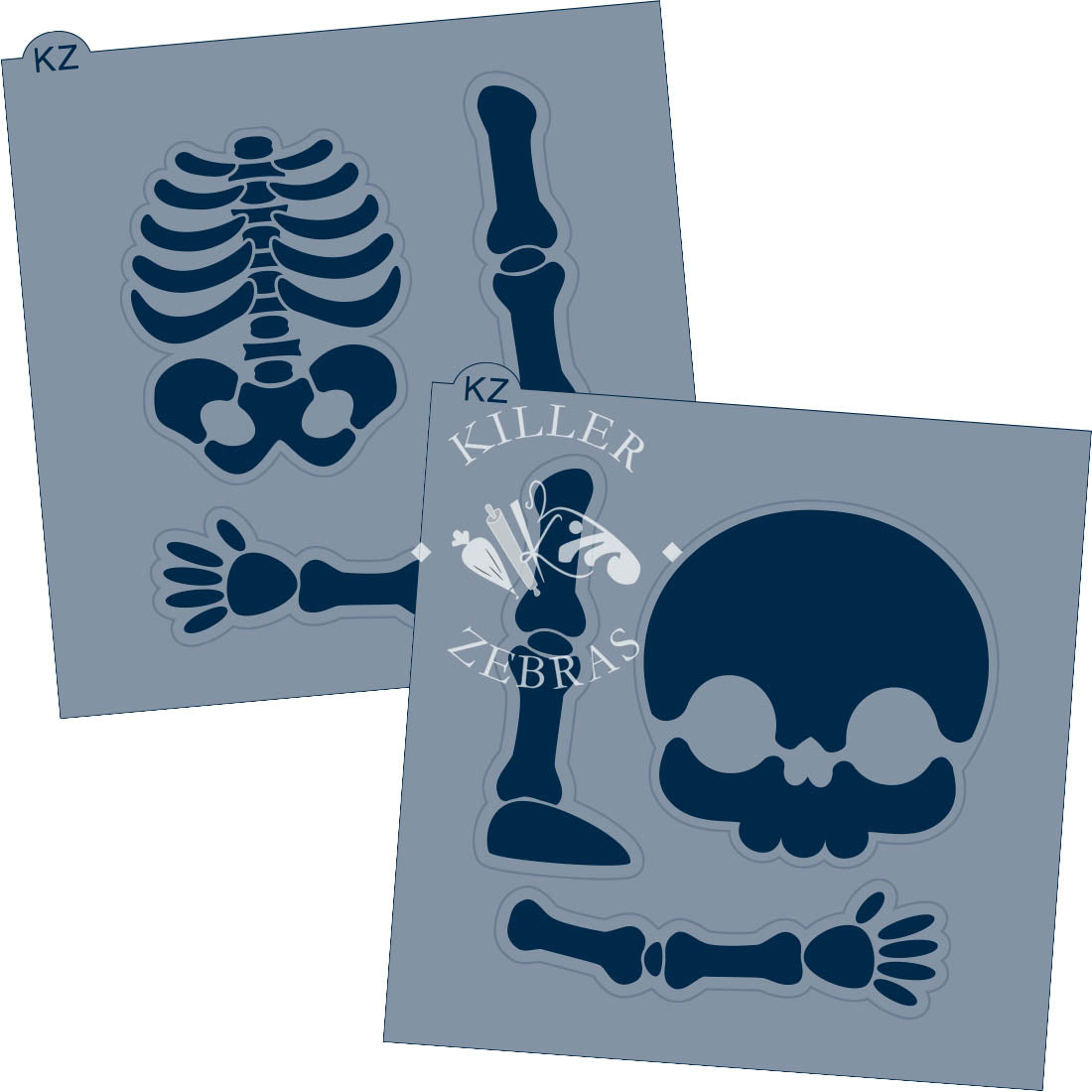 Cookie Cutters Skeleton Set – Cookie Cutter & Stencil Set