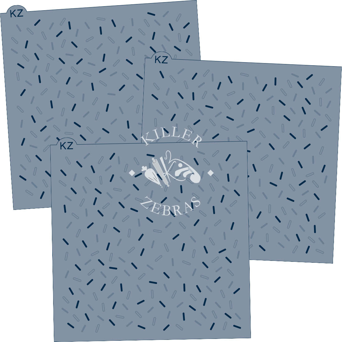 5.5 x 5.5 Stencil Sprinkles – Layered Cookie Stencil