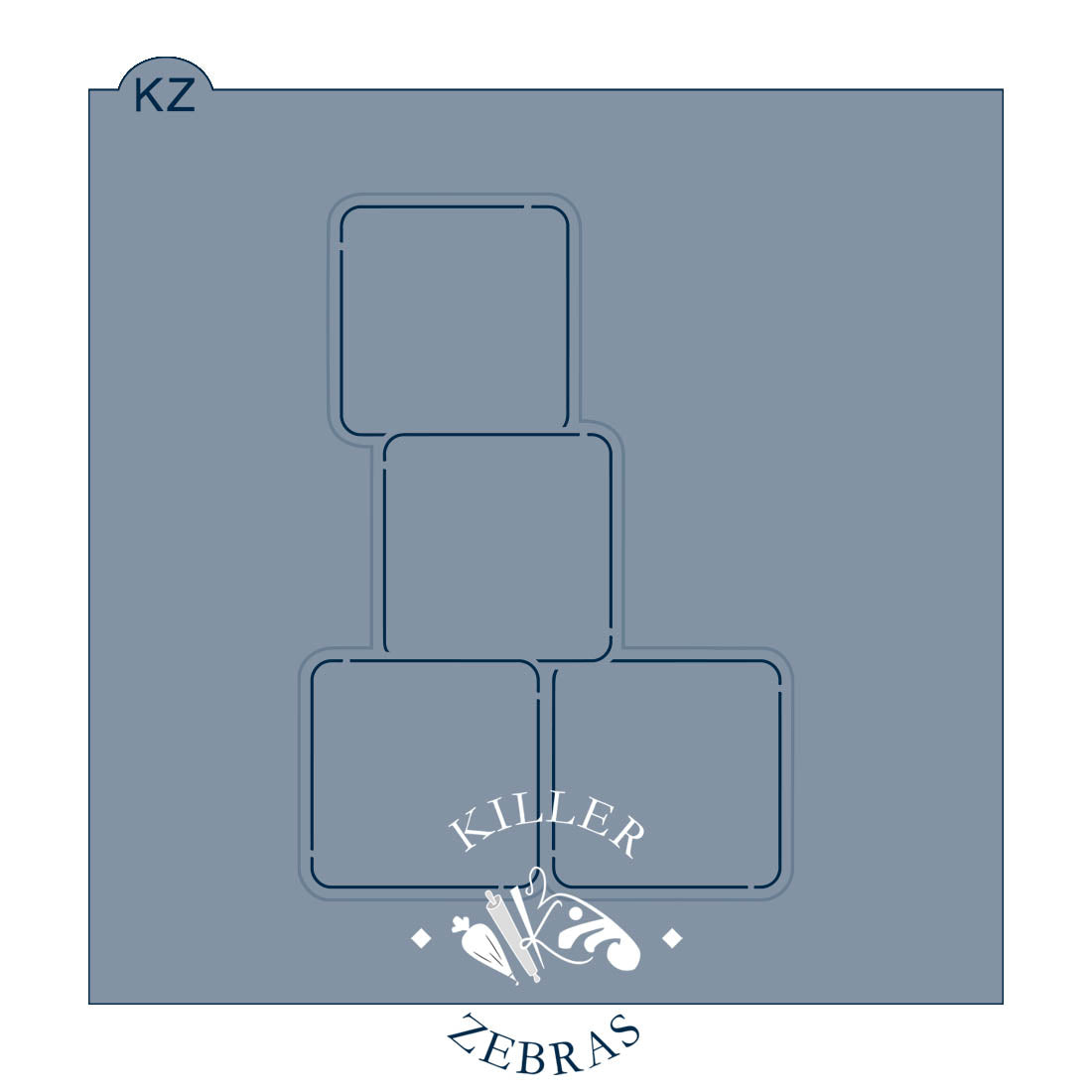 Cookie Cutters Stack of Blocks – Cookie Cutter & Stencil Set