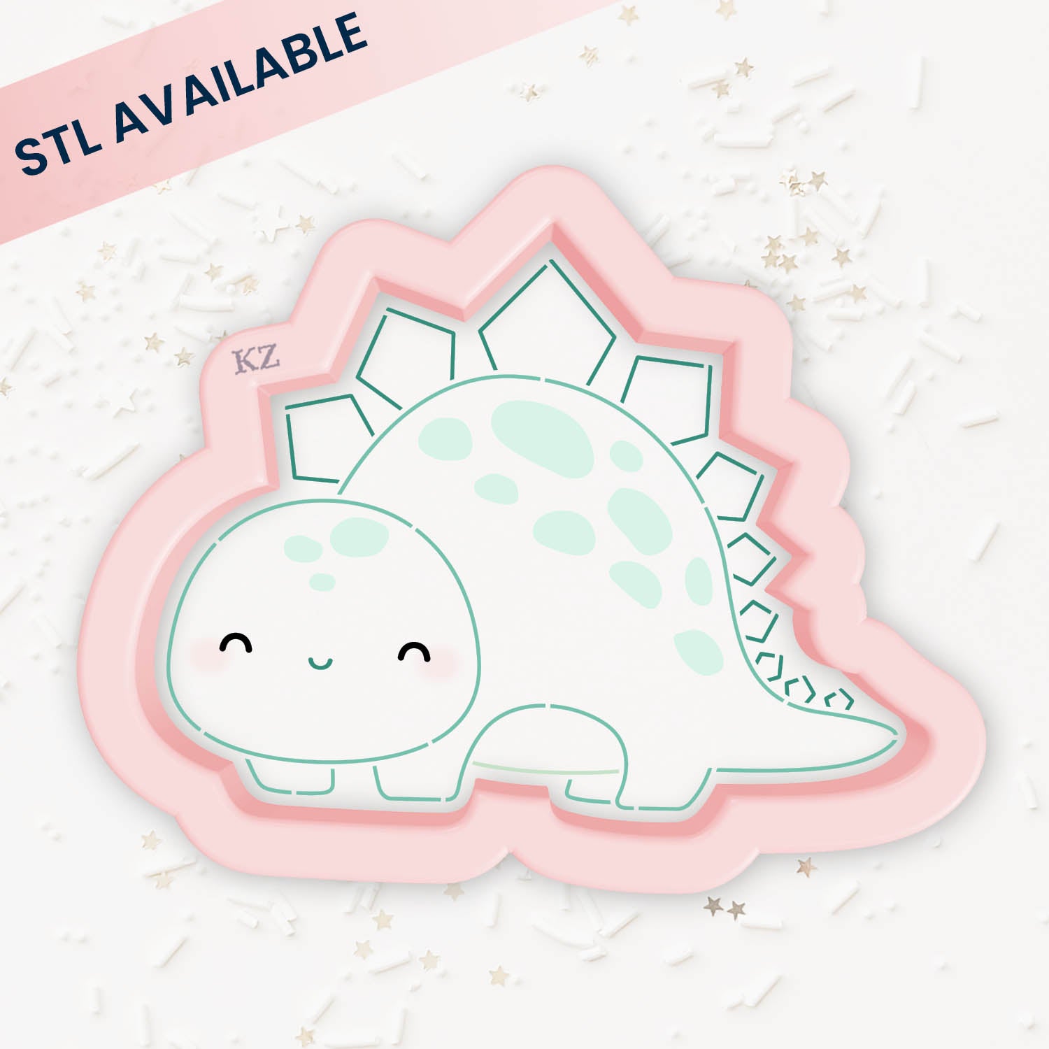 Cookie Cutters Stegosaurus – Cookie Cutter & Stencil Set