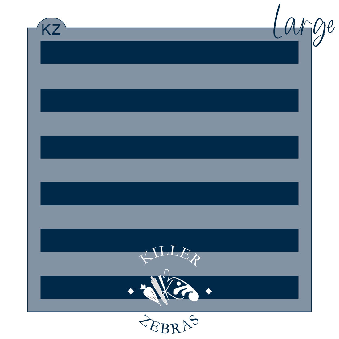 5.5 x 5.5 Stencil Stripes – Cookie Stencil