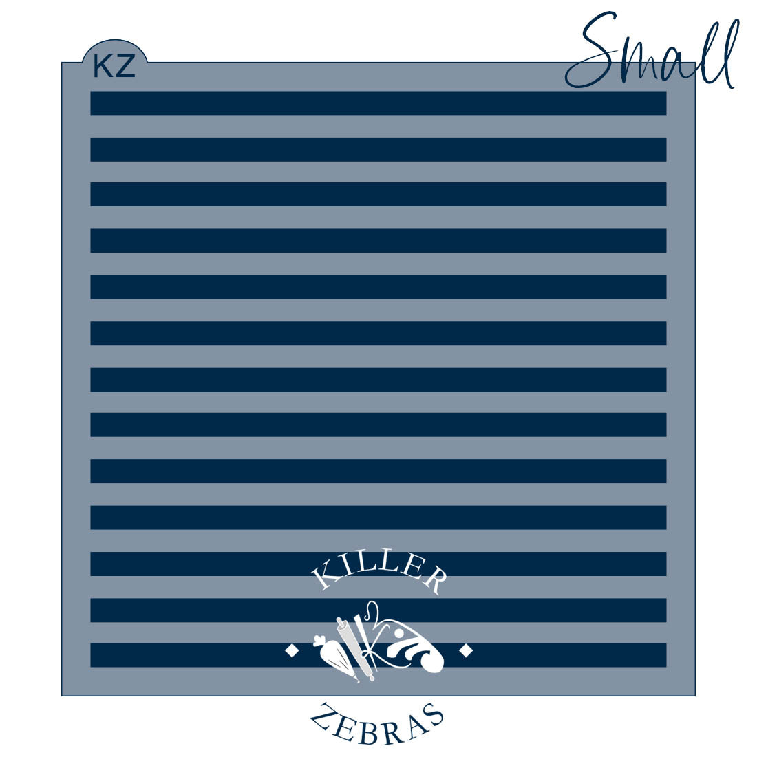 5.5 x 5.5 Stencil Stripes – Cookie Stencil