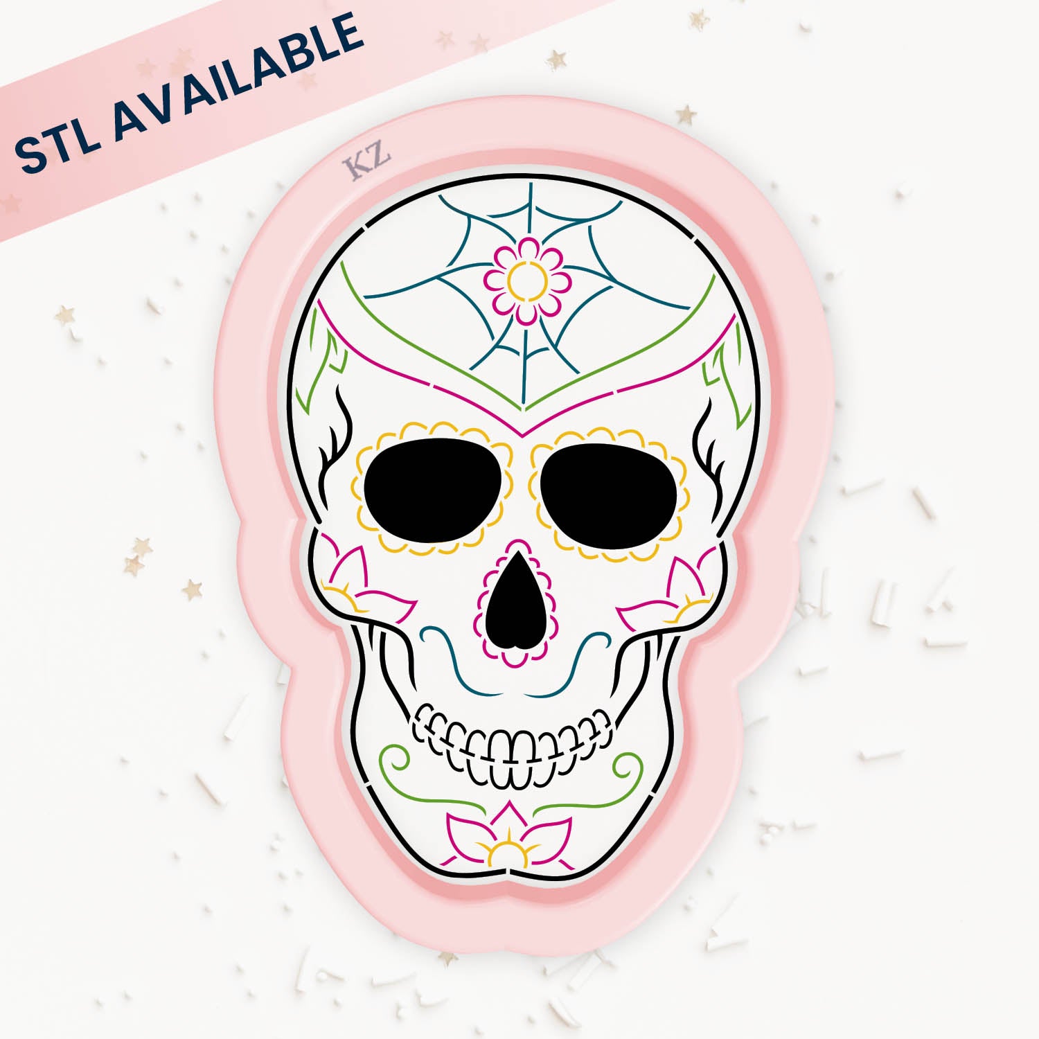 Cookie Cutters Sugar Skull Cutter/Stencil