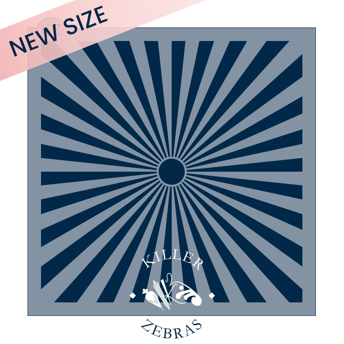 5.5 x 5.5 Stencil Sunburst Stencil