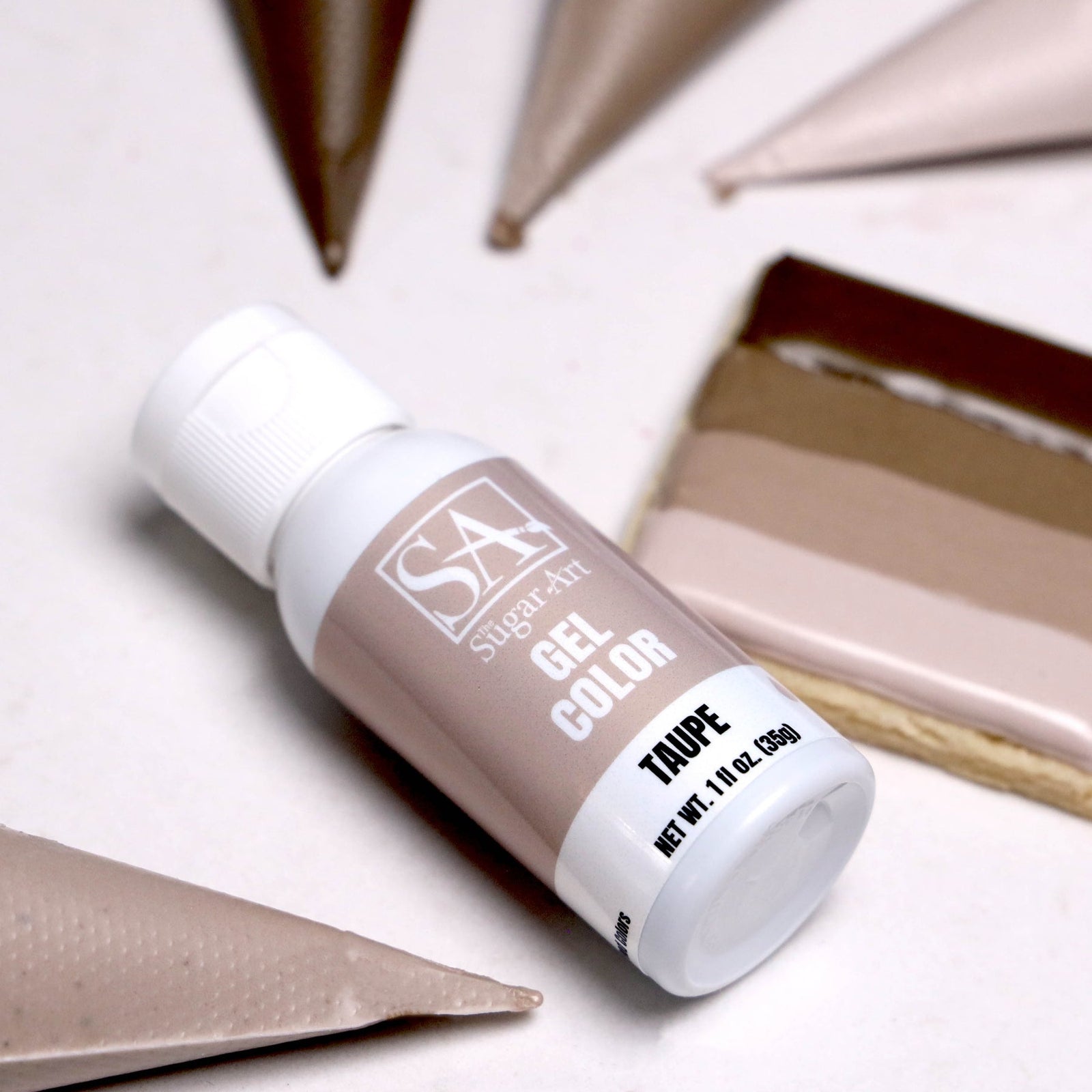 Gel Color Taupe Sugar Art Gel Color