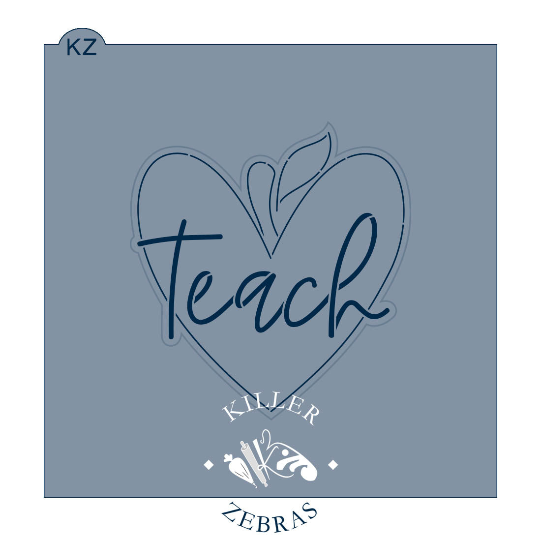 Cookie Cutters Teach Heart Cutter/Stencil