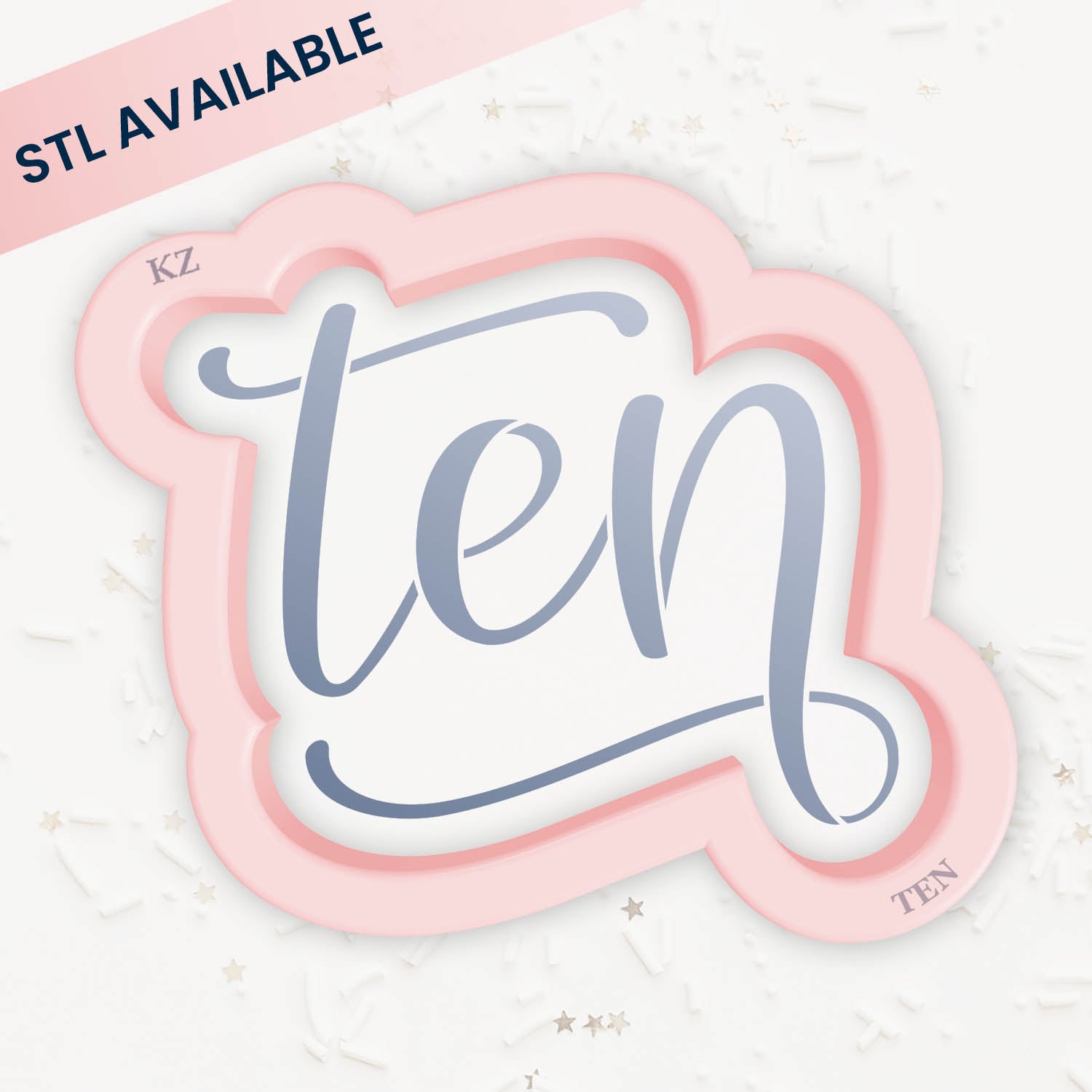 Cookie Cutters Ten – Cookie Cutter & Stencil Set