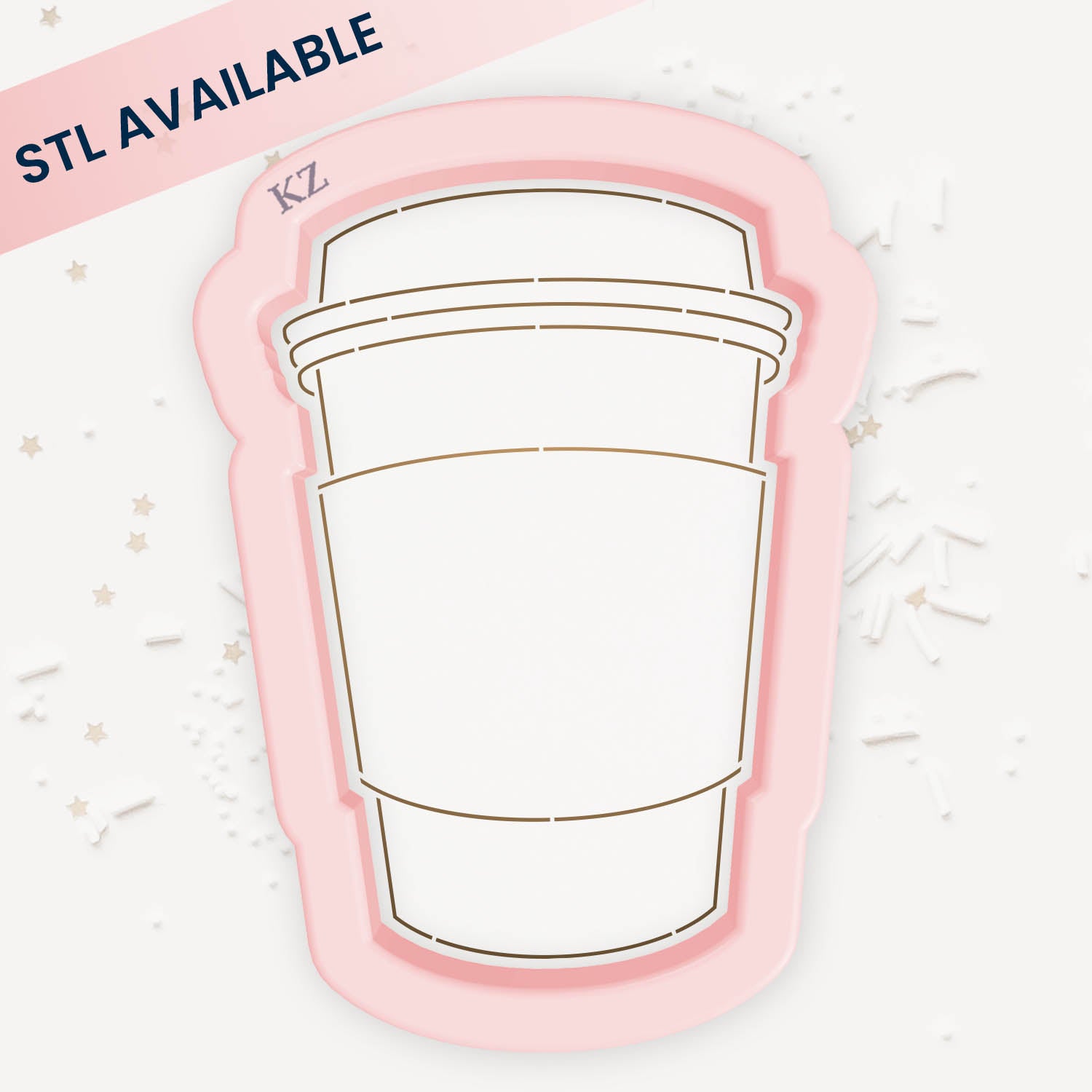 Cookie Cutters To Go Coffee Cup (Style 2) Cutter/Stencil