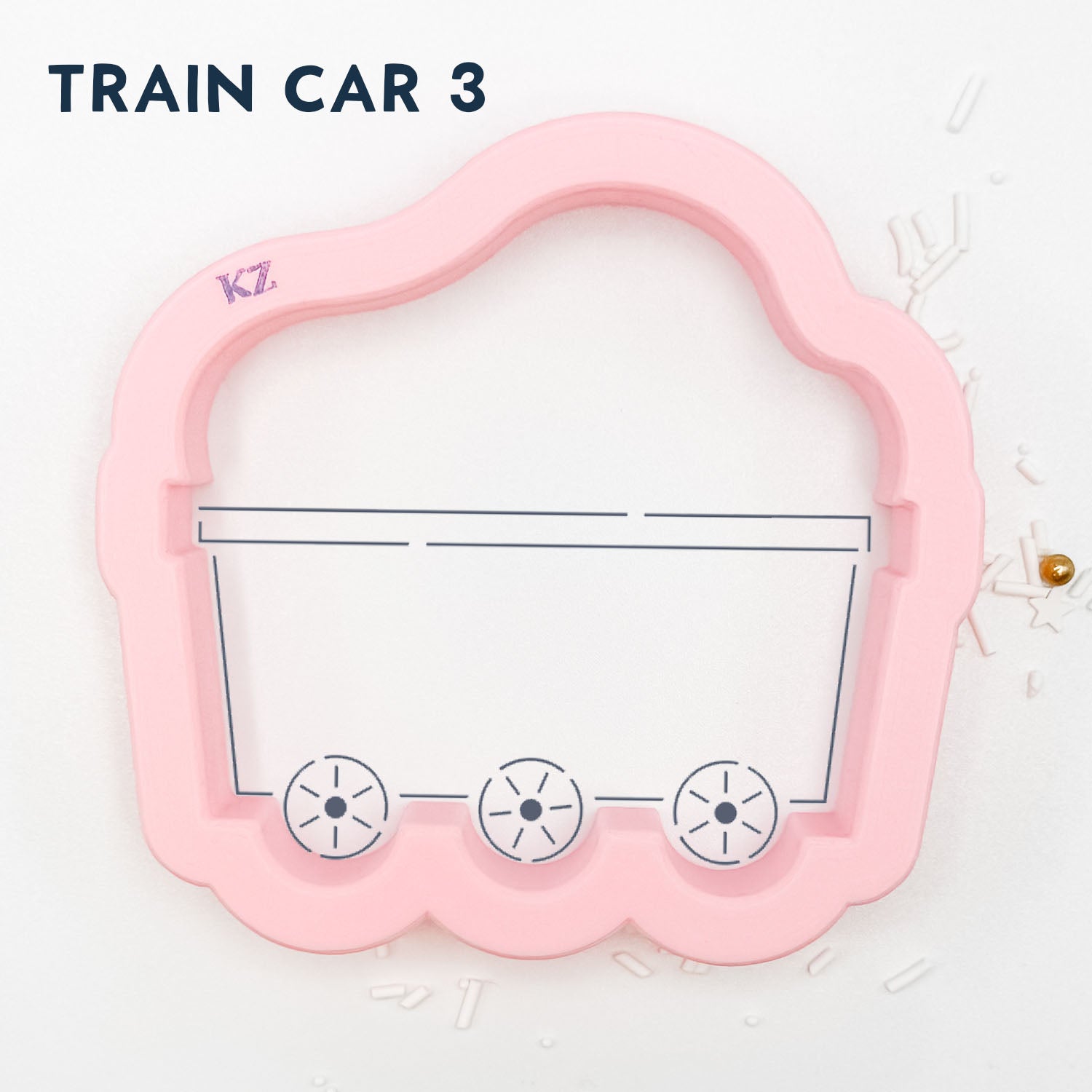 Cookie Cutters Train Cutter/Stencil Set of 4 Train Car 3