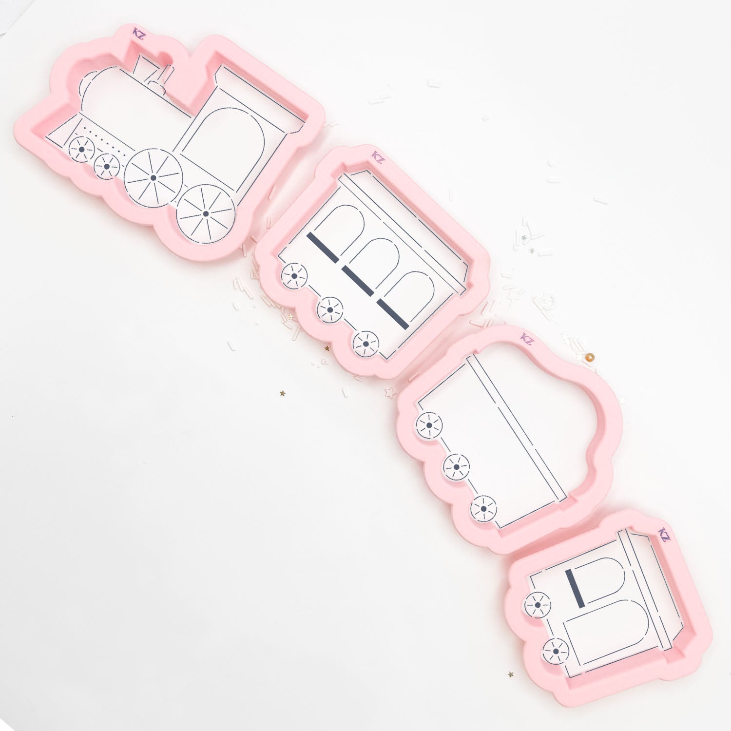 Cookie Cutters Train Cutter/Stencil Set of 4