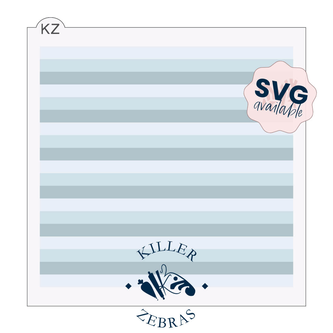 5.5 x 5.5 Stencil The Triple Stripe Stencil