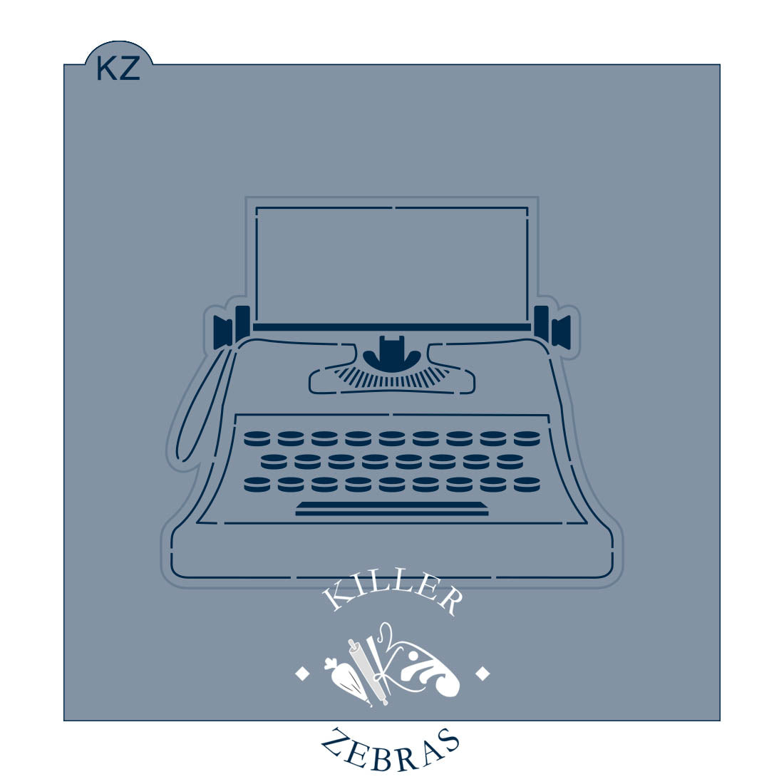 Cookie Cutters Typewriter – Cookie Cutter & Stencil Set