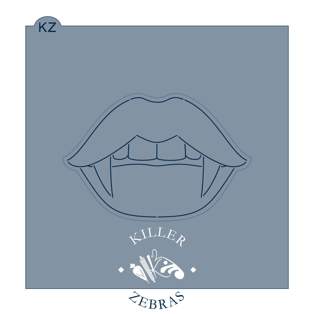 Vampire Lips – Cookie Cutter & Stencil Set
