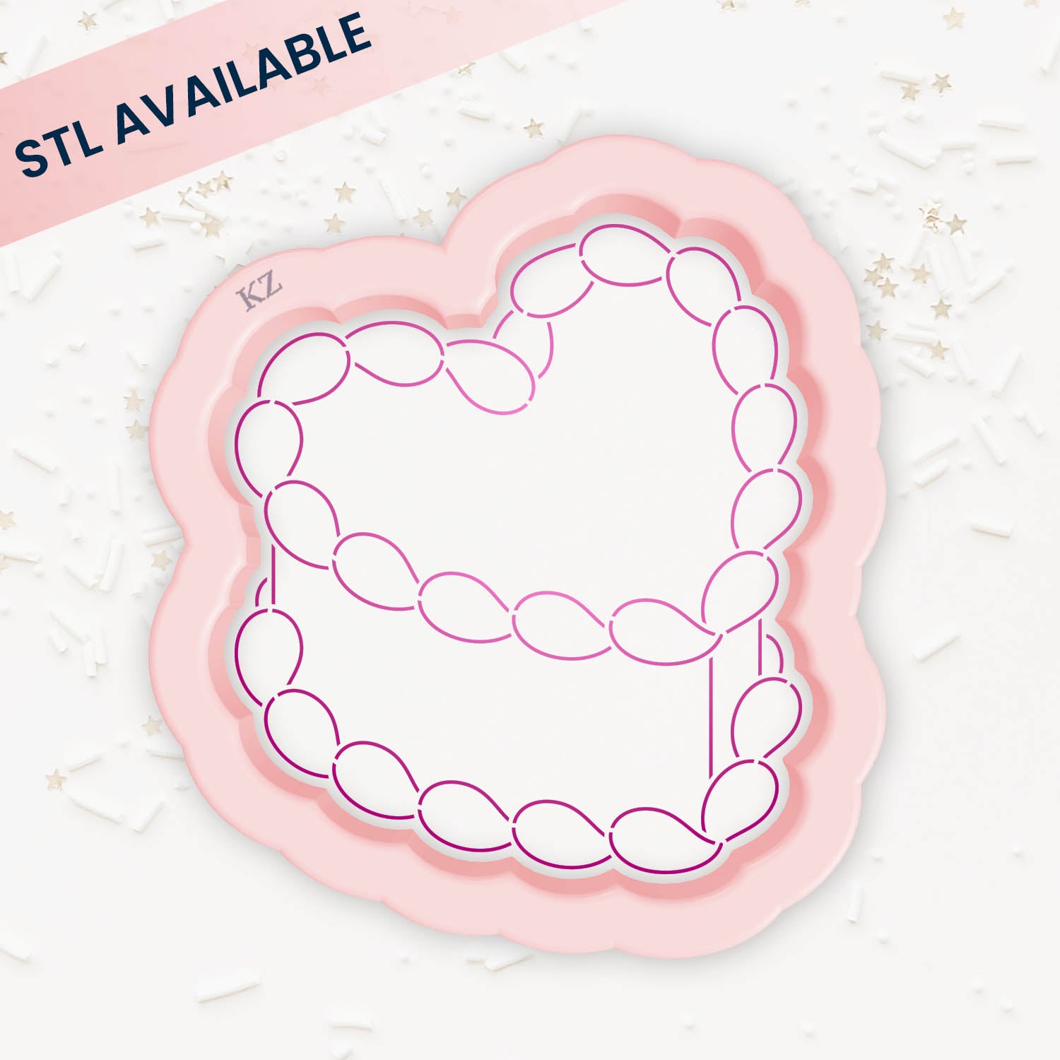 Cookie Cutters Vintage Heart Cake Cutter/Stencil