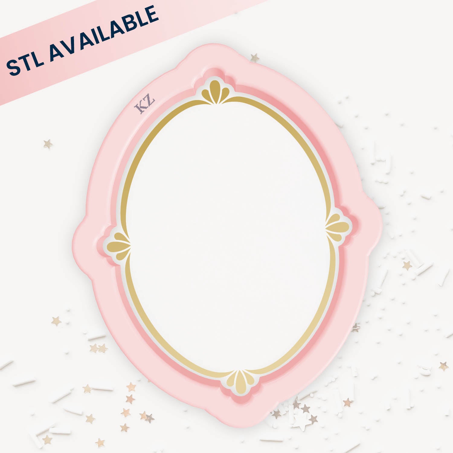 Cookie Cutters Vintage Oval Frame Cutter/Stencil