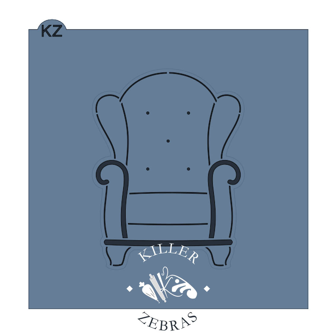 Cookie Cutters Wingback Chair Cutter/Stencil