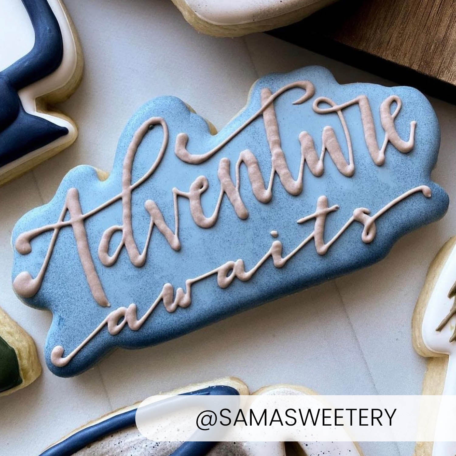 Cookie Cutters Adventure Awaits Hand Lettered