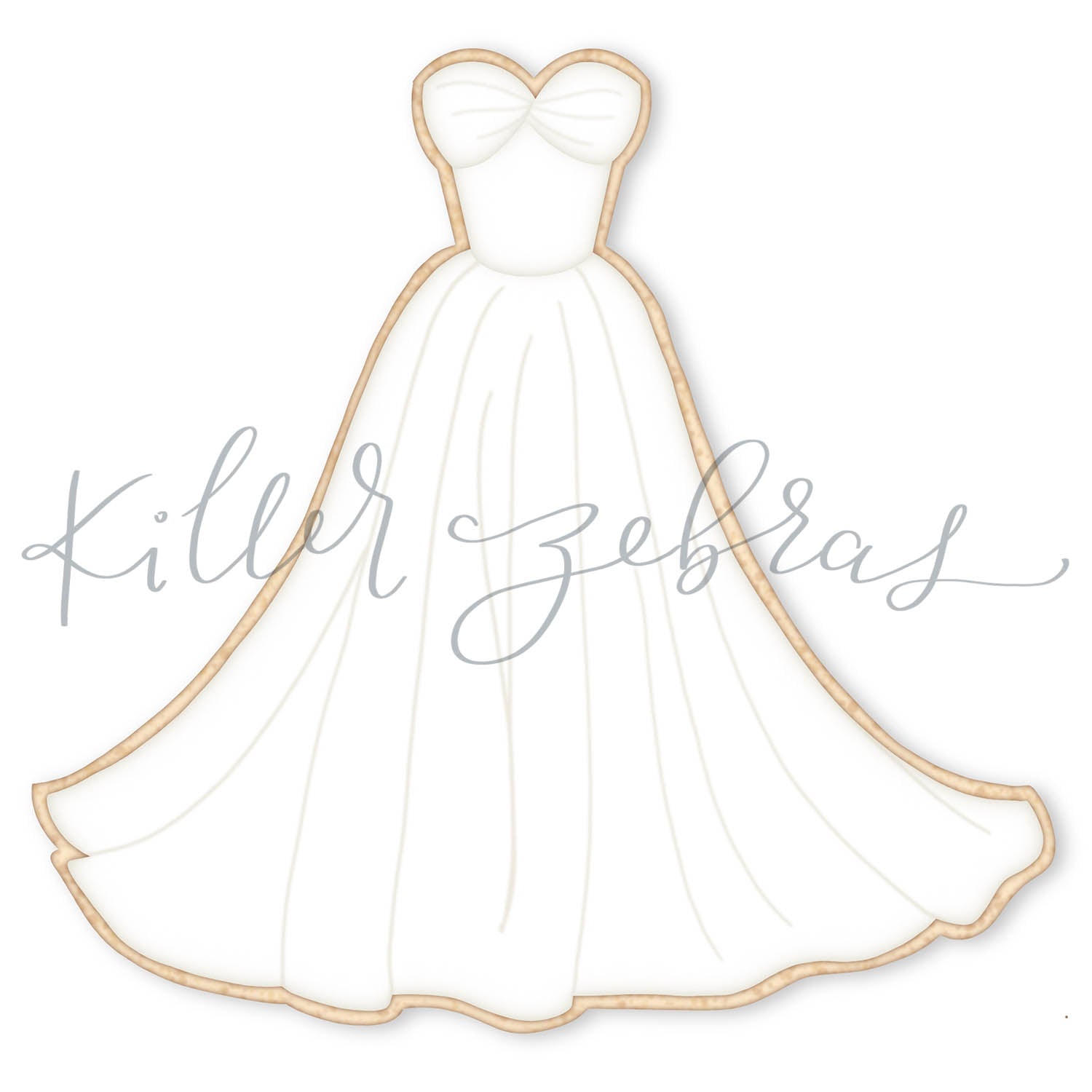 Cookie Cutters The Audrey Wedding Dress Cutter/Stencil