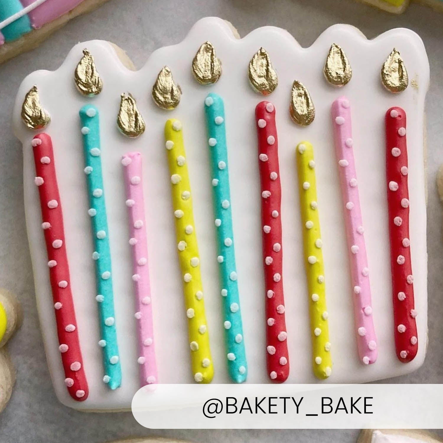 Cookie Cutters Birthday Candles Cutter/Stencil