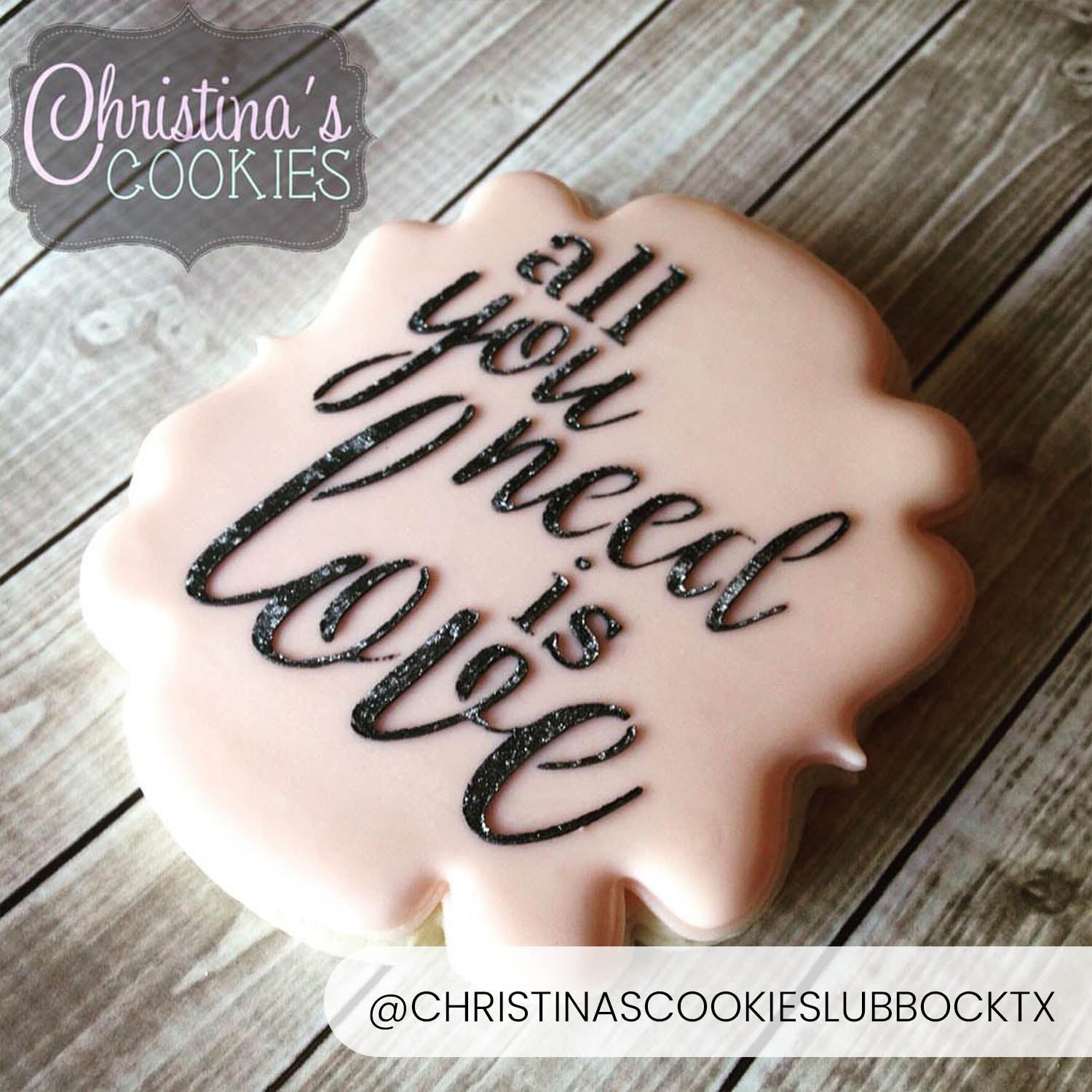 All You Need Is Love – Cookie Stencil
