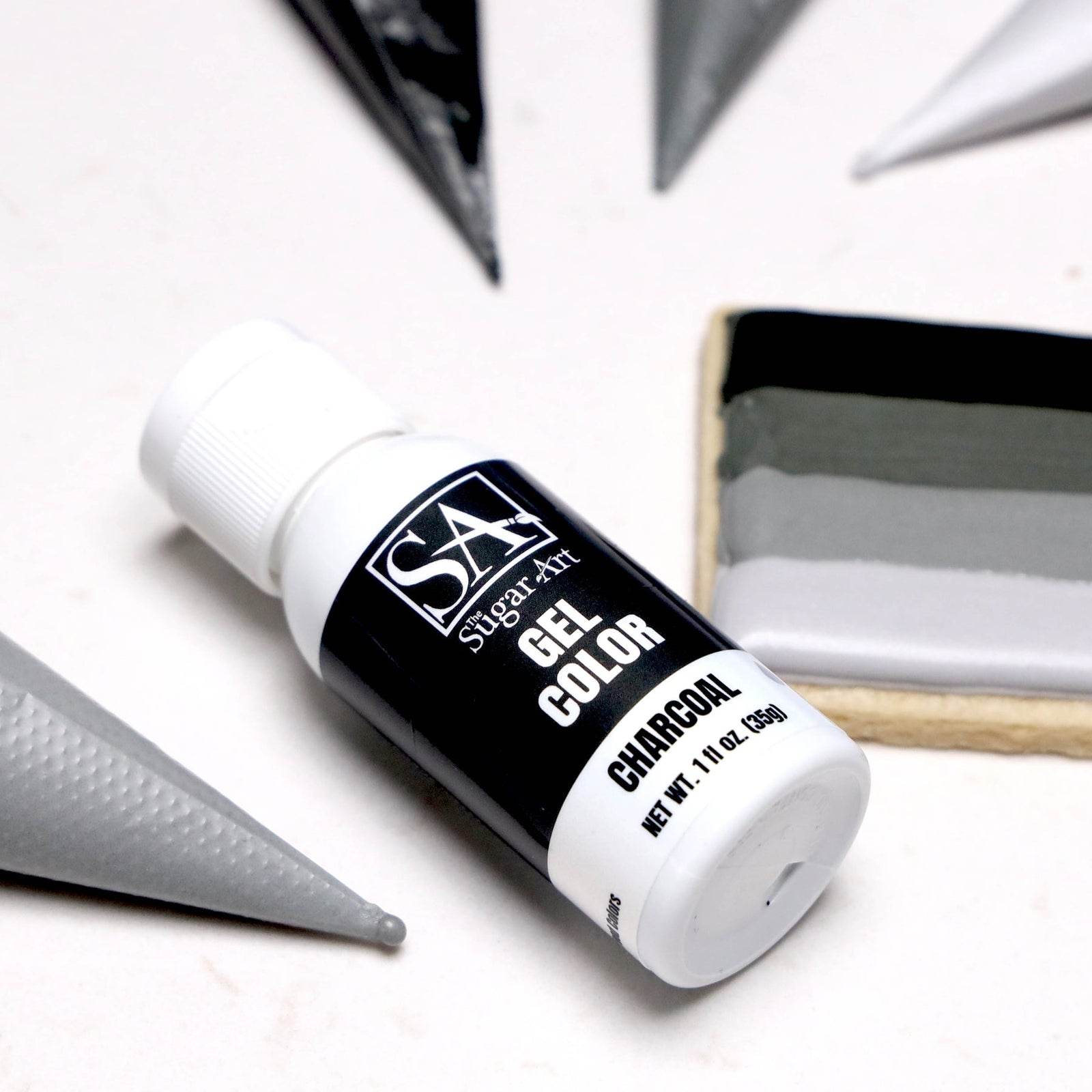 Gel Color Charcoal Sugar Art Gel Color