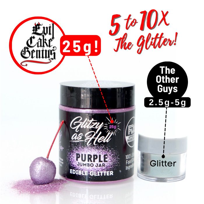 Purple Glitzy as Hell Edible Glitter