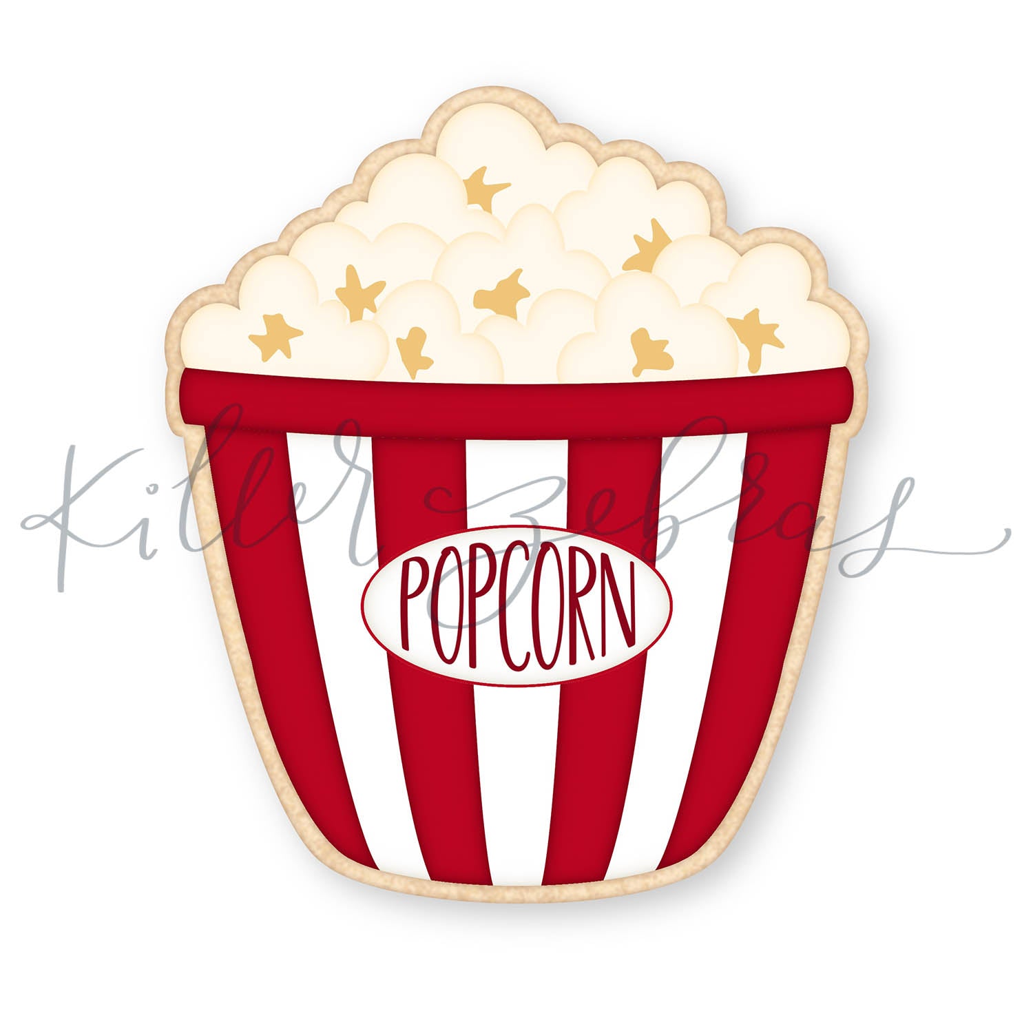 Cookie Cutters Popcorn Bucket – Cookie Cutter & Stencil Set