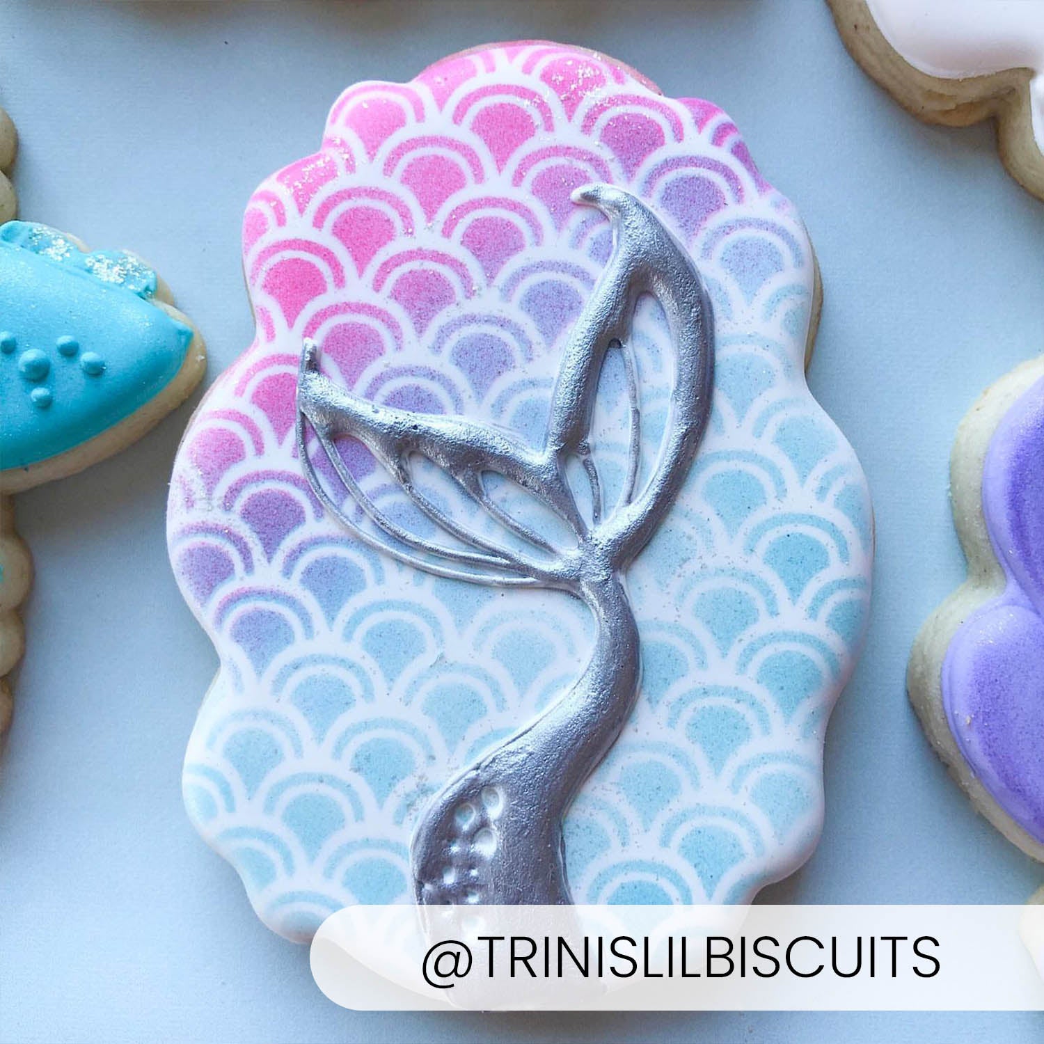Mermaid Scales – Cookie Stencil