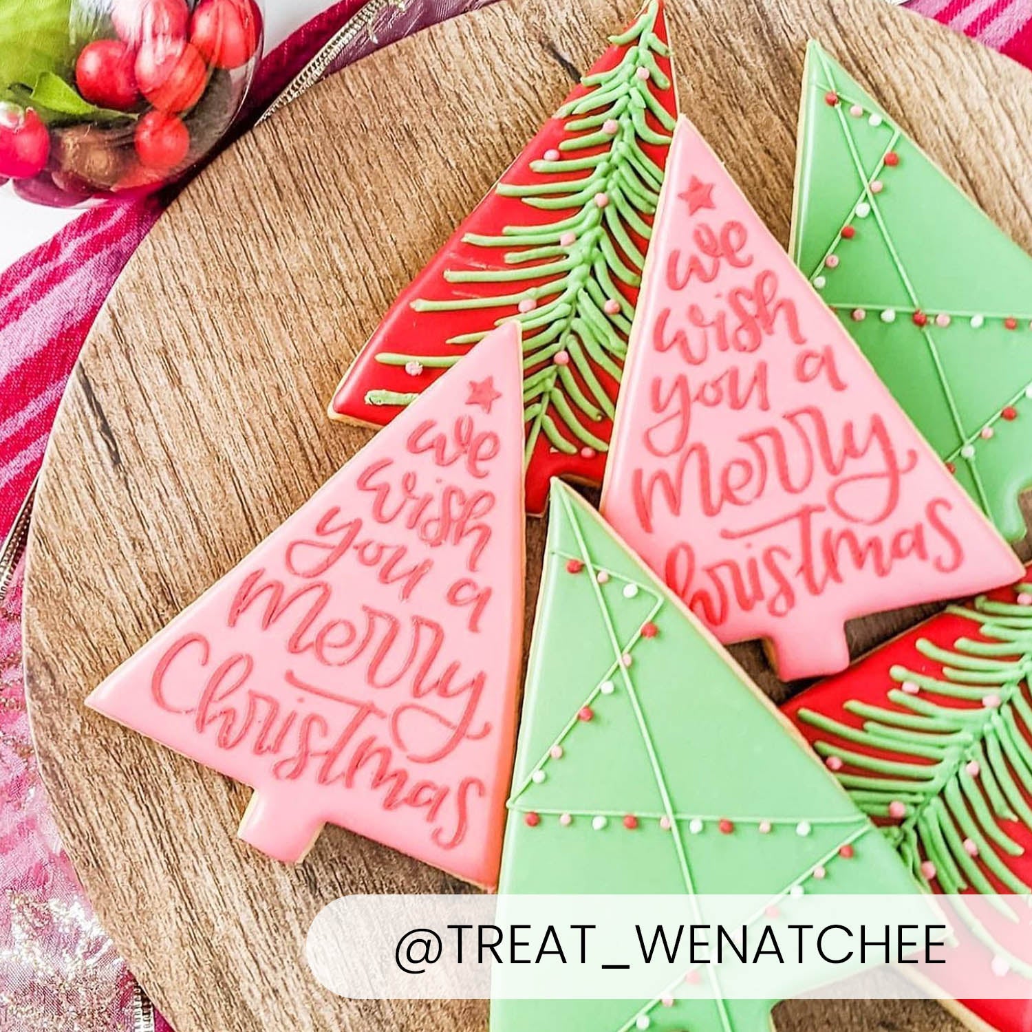 Cookie Cutters We Wish You A Merry Christmas Hand Lettered