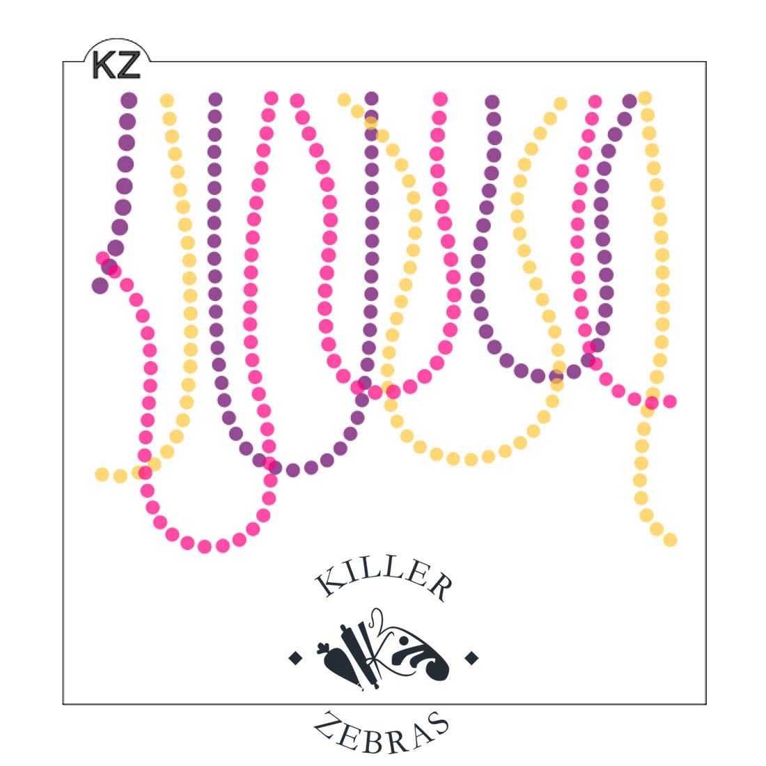 5.5 x 5.5 Stencil Bead Necklaces – Layered Cookie Stencil