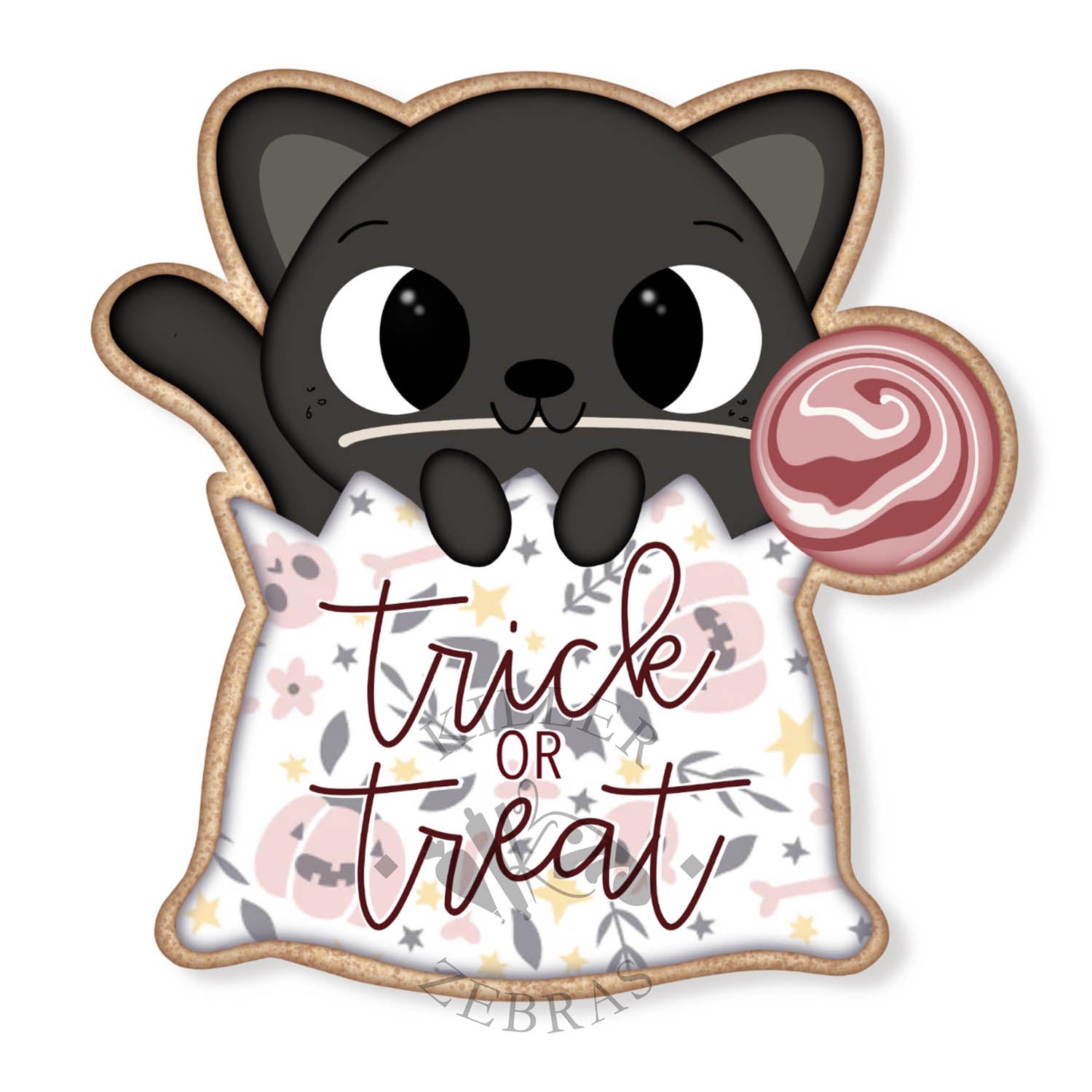 Cookie Cutters Cat in Candy Bag Cutter/Stencil