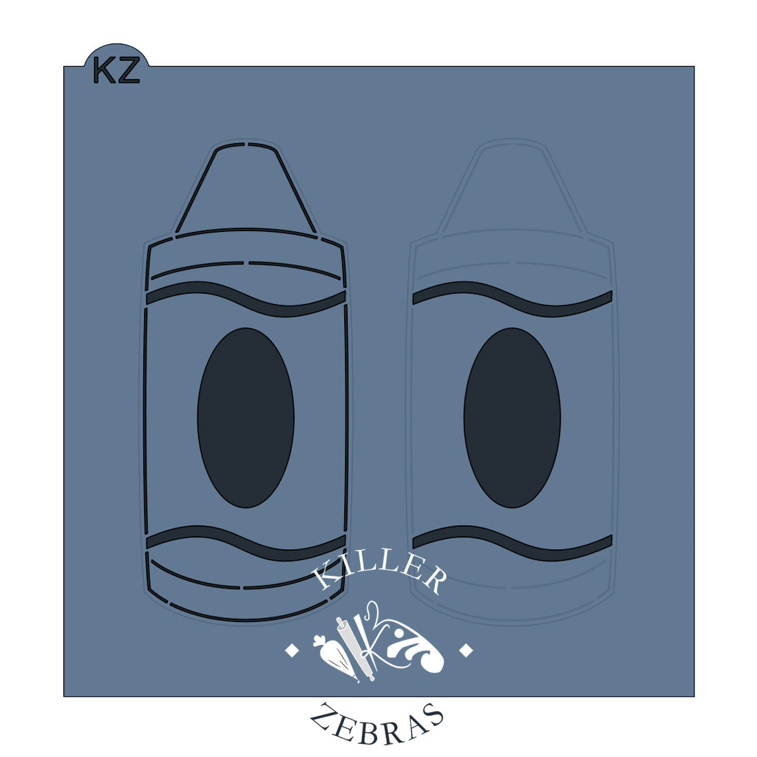 Cookie Cutters Crayon – Cookie Cutter & Stencil Set