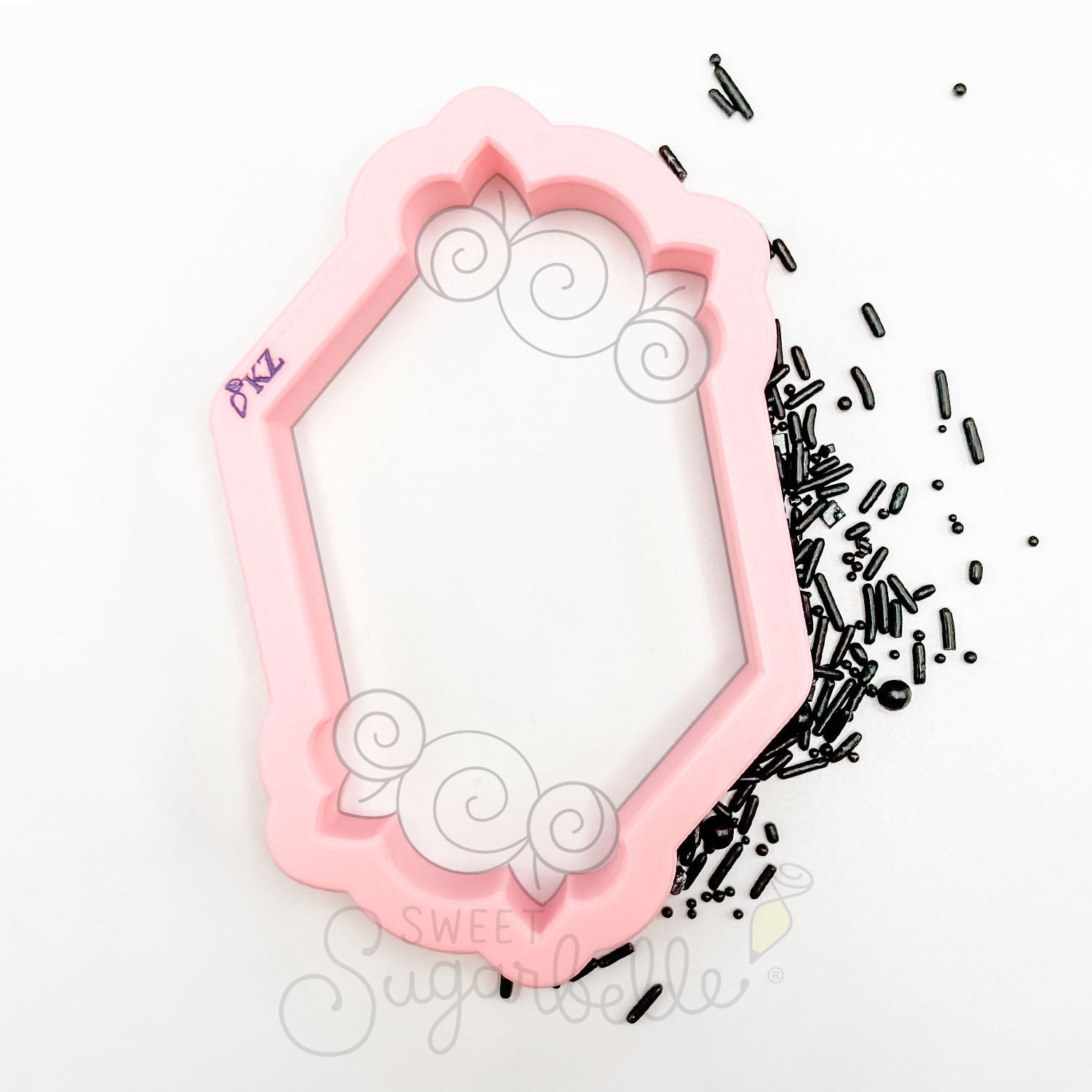 Cookie Cutters SSB Floral Hex Plaque Cutter