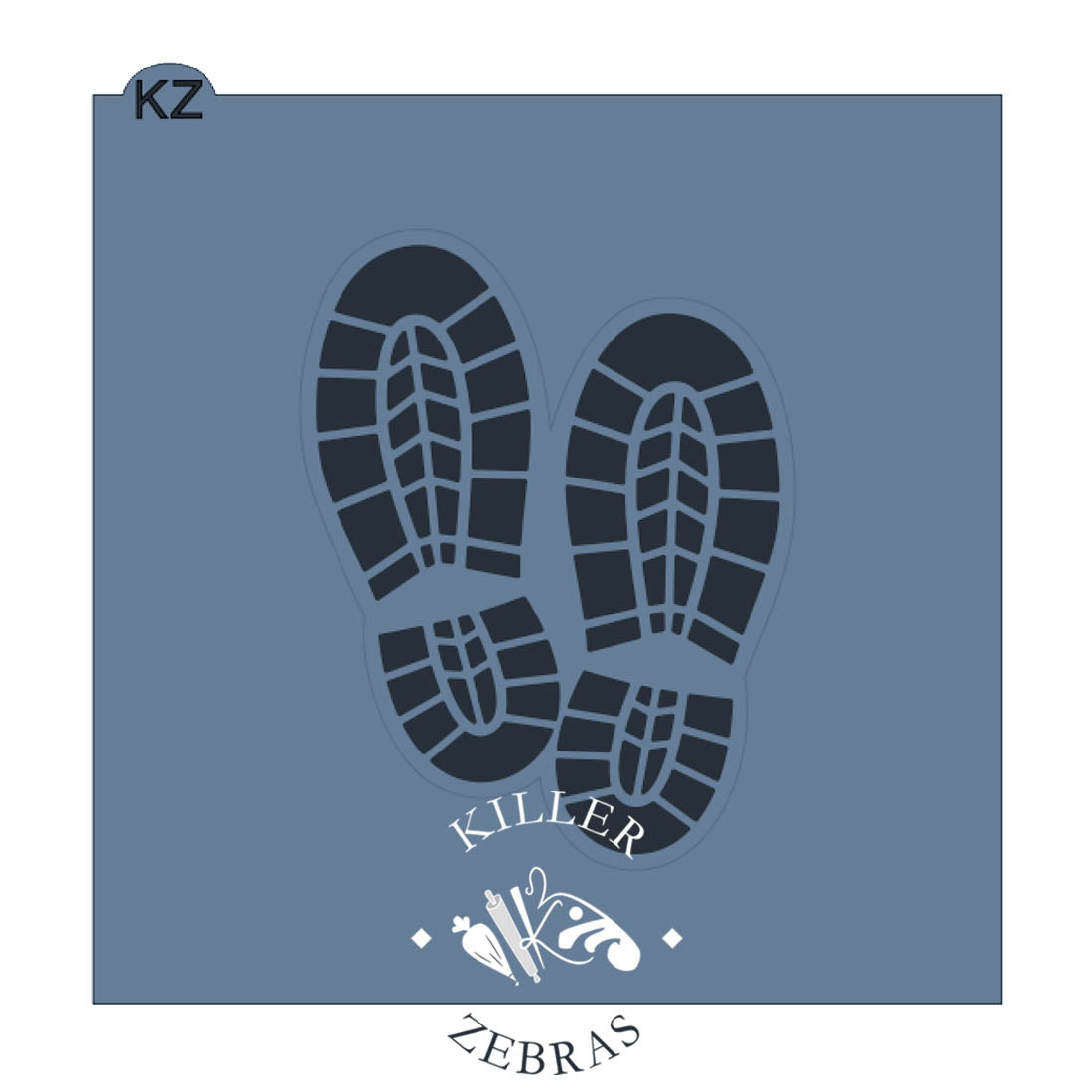 Cookie Cutters Shoe Prints – Cookie Cutter & Stencil Set