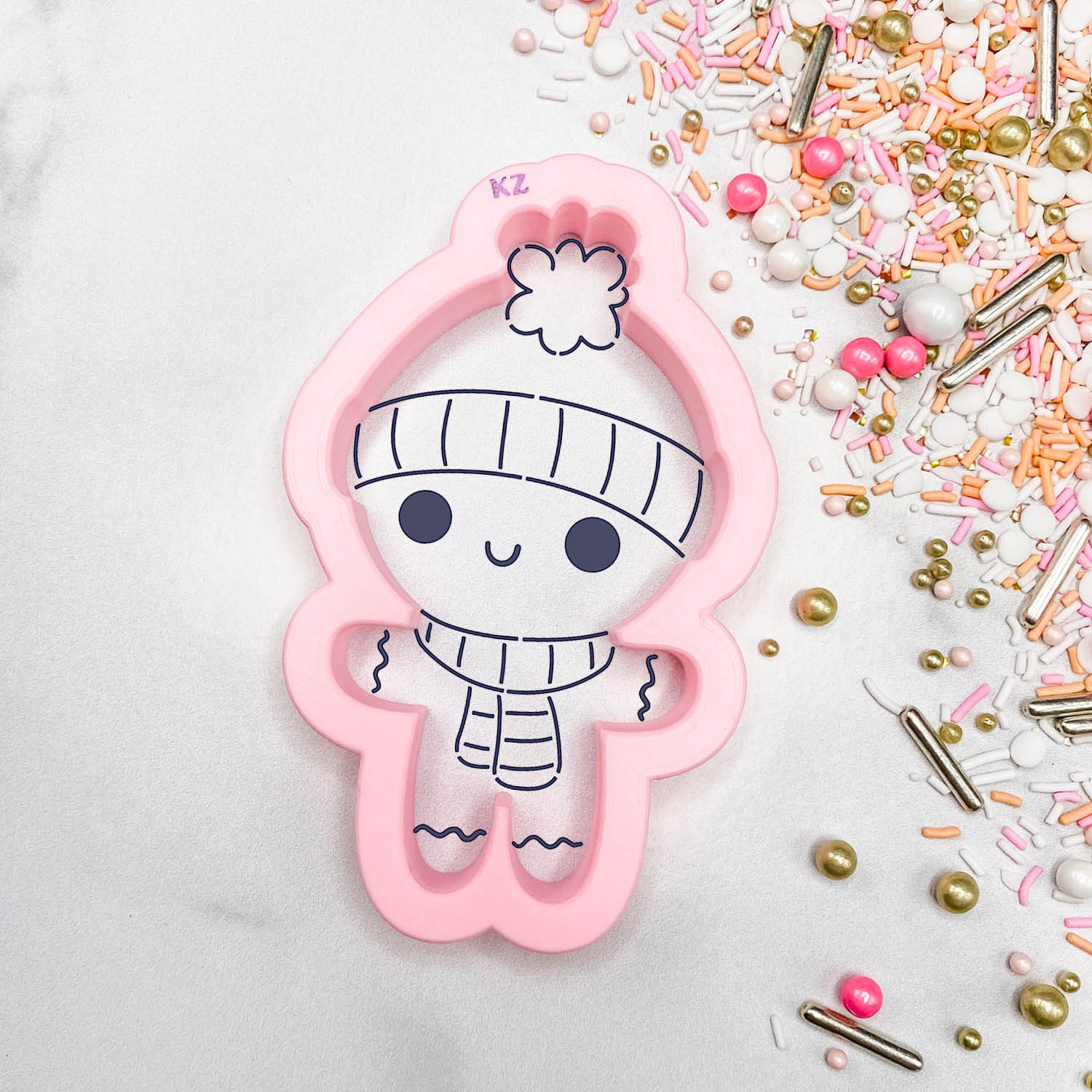 Cookie Cutters Gingerbread Boy Bundled Up Cutter/Stencil