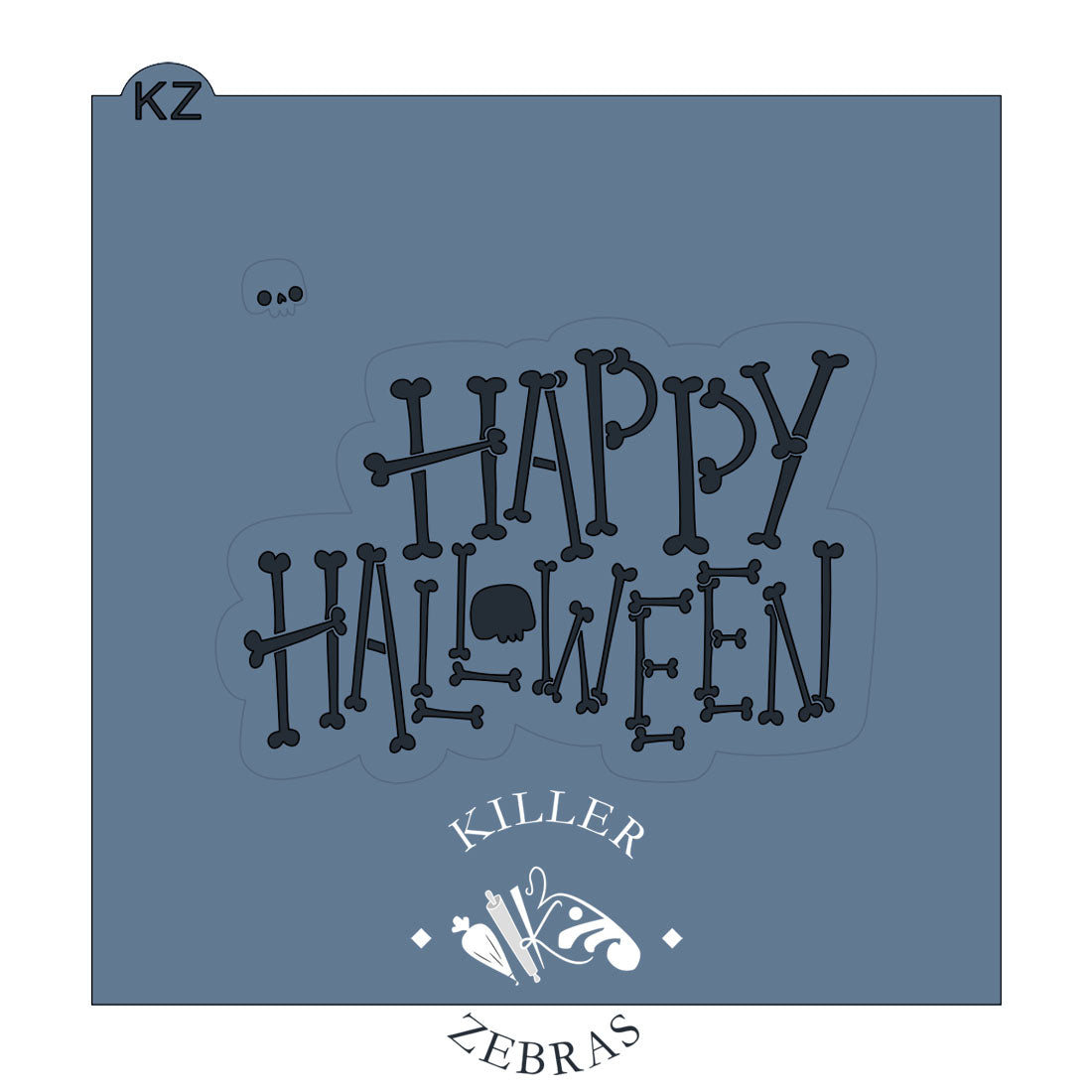 Cookie Cutters Happy Halloween Bones Cutter/Stencil