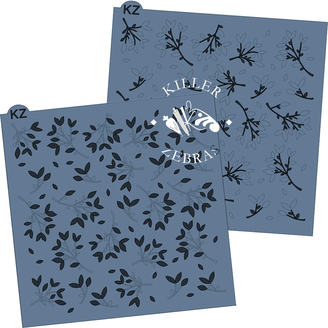 5.5 x 5.5 Stencil Spring Branches 2 Part Stencil