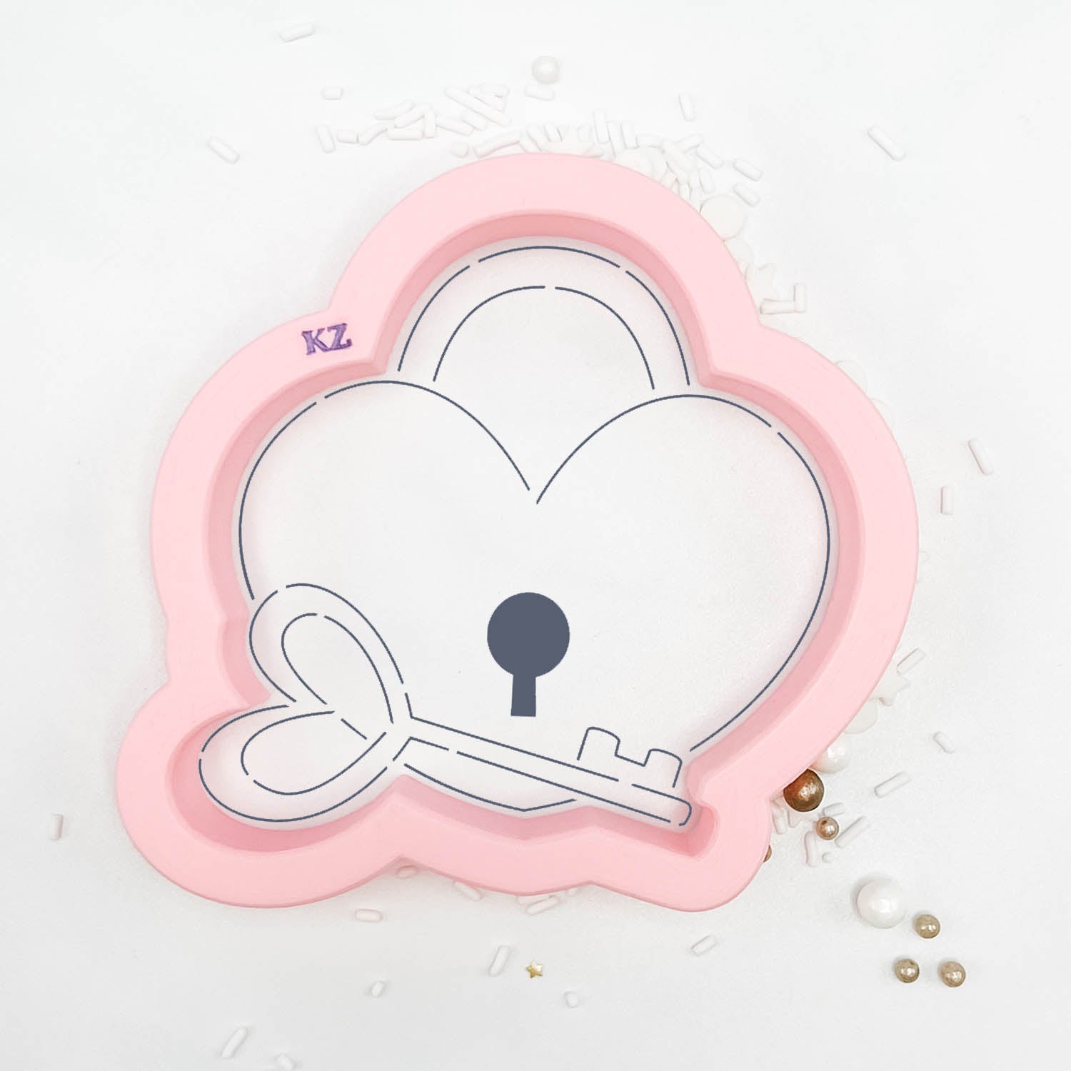 Cookie Cutters Valentine Lock & Key Cutter/Stencil