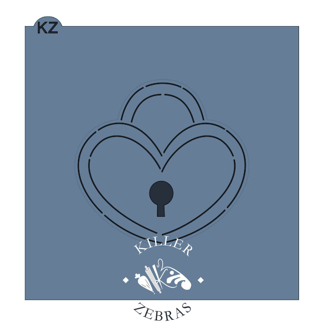 Cookie Cutters Valentine Lock Cutter/Stencil