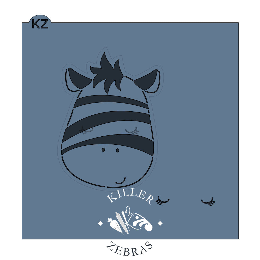 Cookie Cutters Zebra Cutter/Stencil