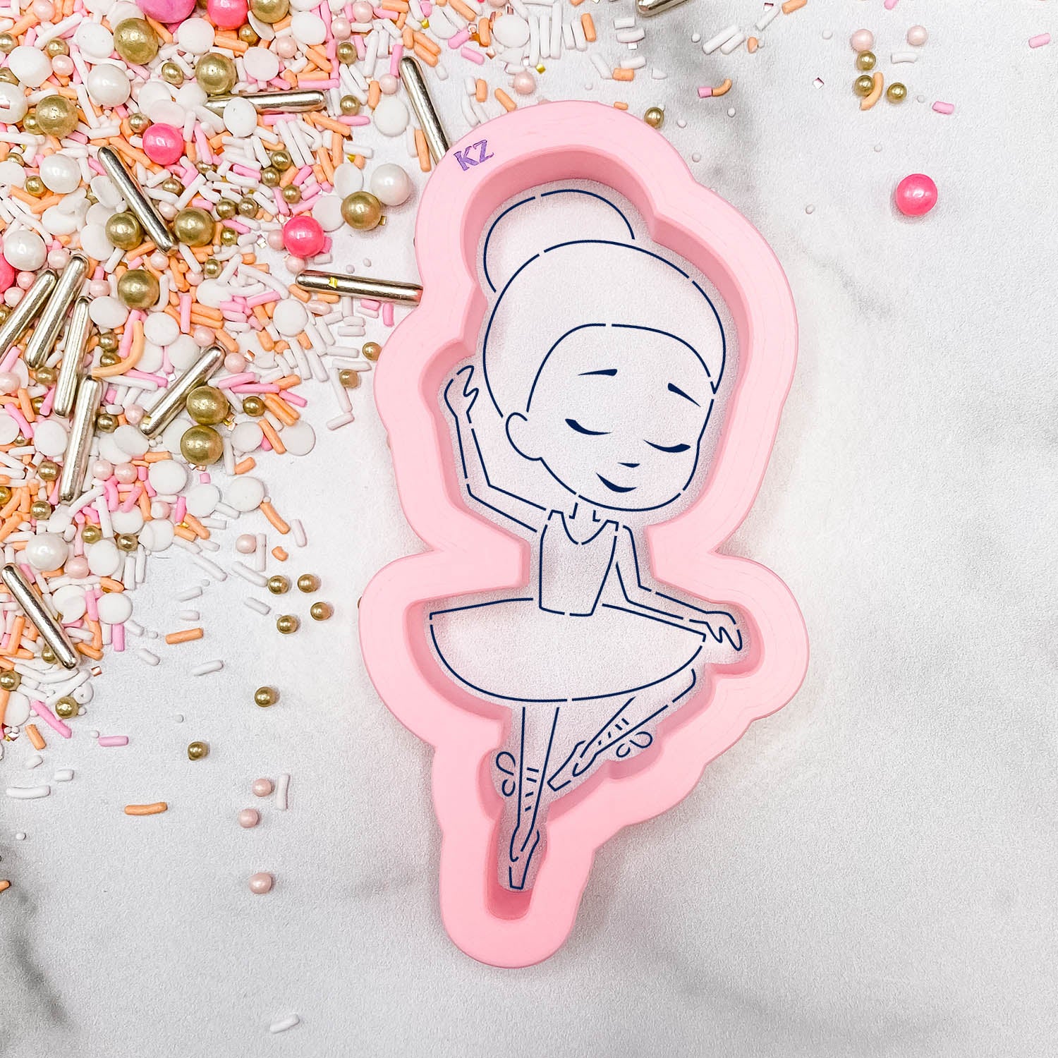 Cookie Cutters Ballerina (Style 2) – Cookie Cutter & Stencil Set