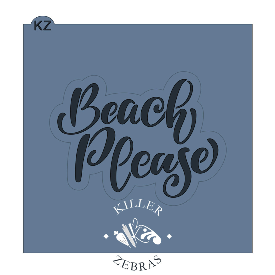 Beach Please Hand Lettered