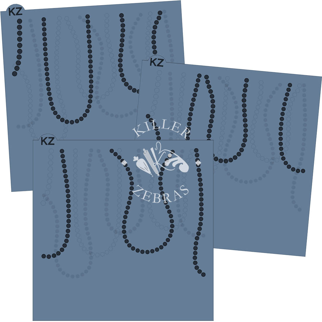 5.5 x 5.5 Stencil Bead Necklaces – Layered Cookie Stencil