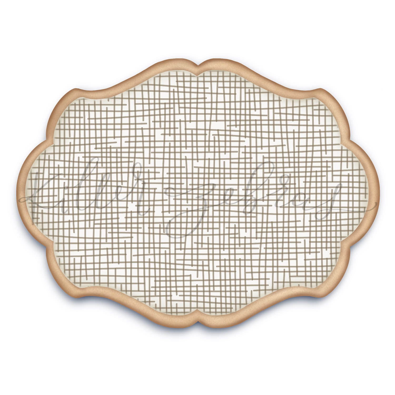 5.5 x 5.5 Stencil Burlap Stencil