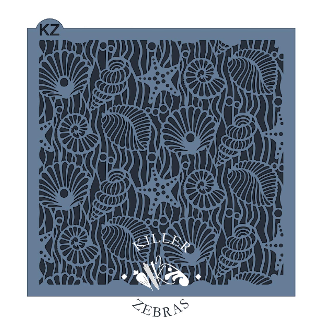 5.5 x 5.5 Stencil By the Seashore Stencil