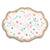 cookie stencil with differently shaped confetti