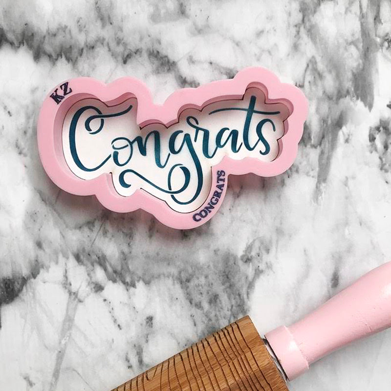 Congrats Hand Lettered