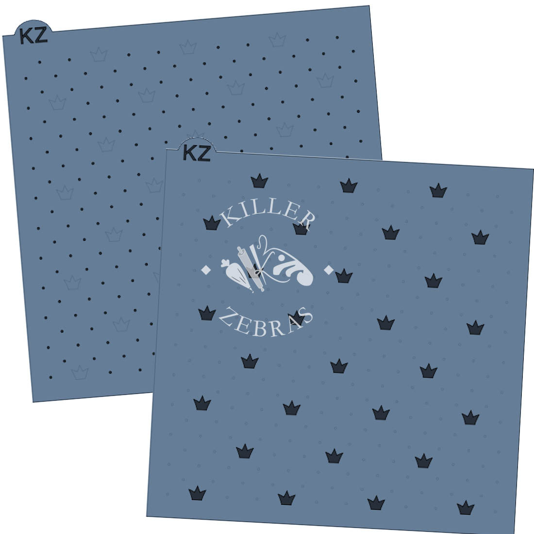 5.5 x 5.5 Stencil Crowns and Dots – Layered Cookie Stencil