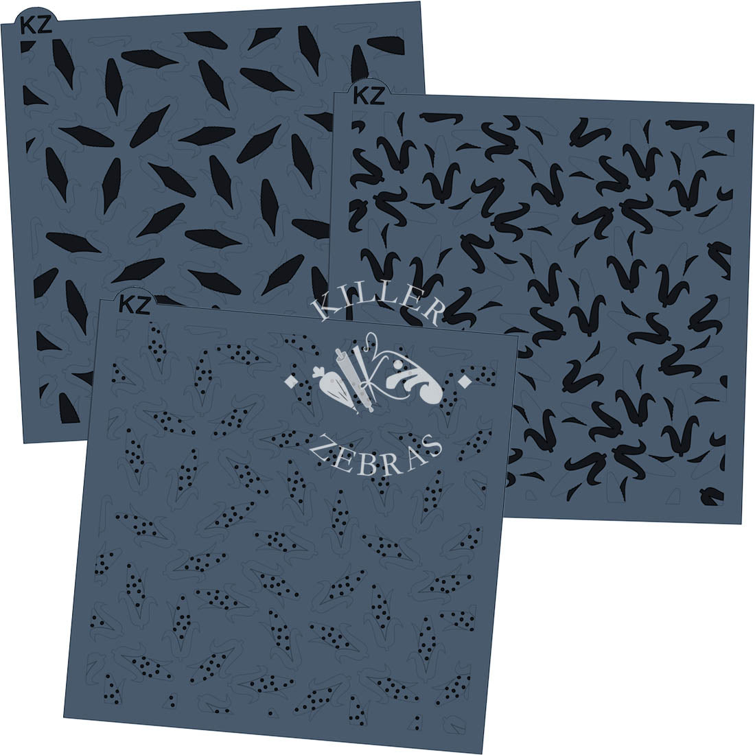 5.5 x 5.5 Stencil Ears of Corn – Layered Cookie Stencil